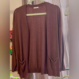 Maurices Open Front Cardigan - Dusty Pink